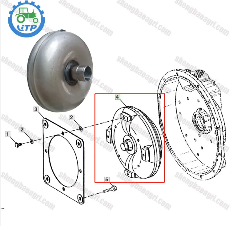 Torque Converter AT338741 AT501974 for John Deere 310J 310SJ 310K 310L 325J 410L