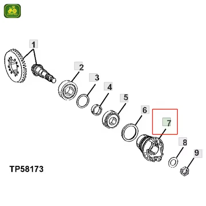 John Deere - Horquilla de junta universal T158437
