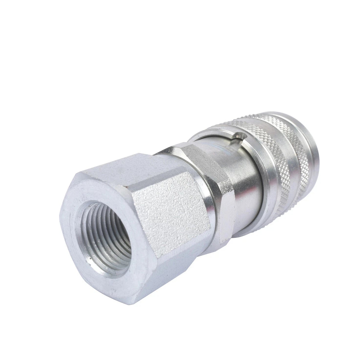 3/8" Flat Face Hydraulic Quick Connect Coupler Set , 3/8" NPT Thread FF38M-06N