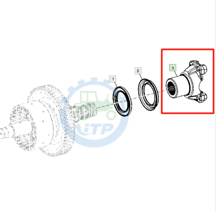 AT326544 AT177701 Suitable for John Deere 310J 310K 210K 210LE 210LJ 310E 310G Universal Joint Yoke