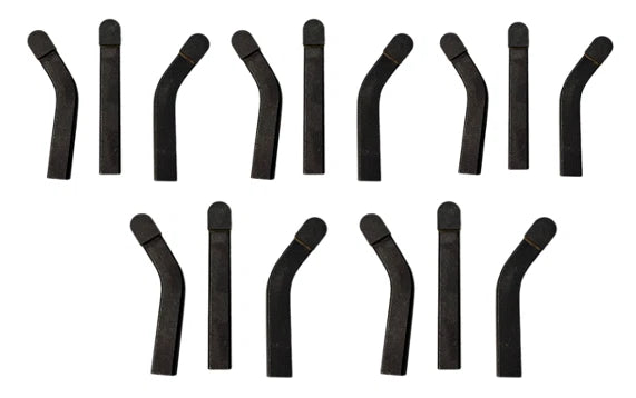 15 Pack Replacement 1/2" x 1/2" Black Stump Grinder Teeth For 500 Series