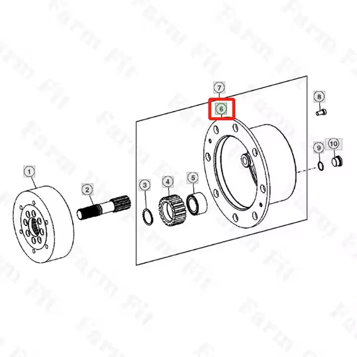 John Deere - Planet Pinion Carrier T249877 T229259