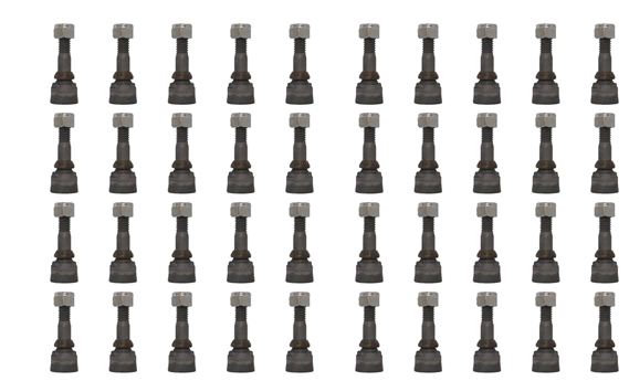 40 Pieces Stump Grinder Teeth Aftermarket Replacemen For 500 Stump Grinder Teeth