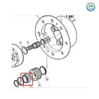 L79728 JD10250 Front Axle Hub Roller Bearing For John Deere